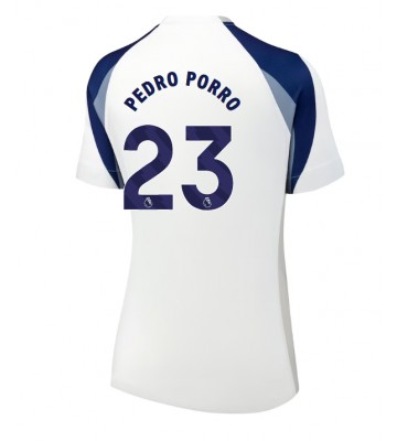 Tottenham Hotspur Pedro Porro #23 Hjemmebanetrøje Dame 2025-26 Kortærmet